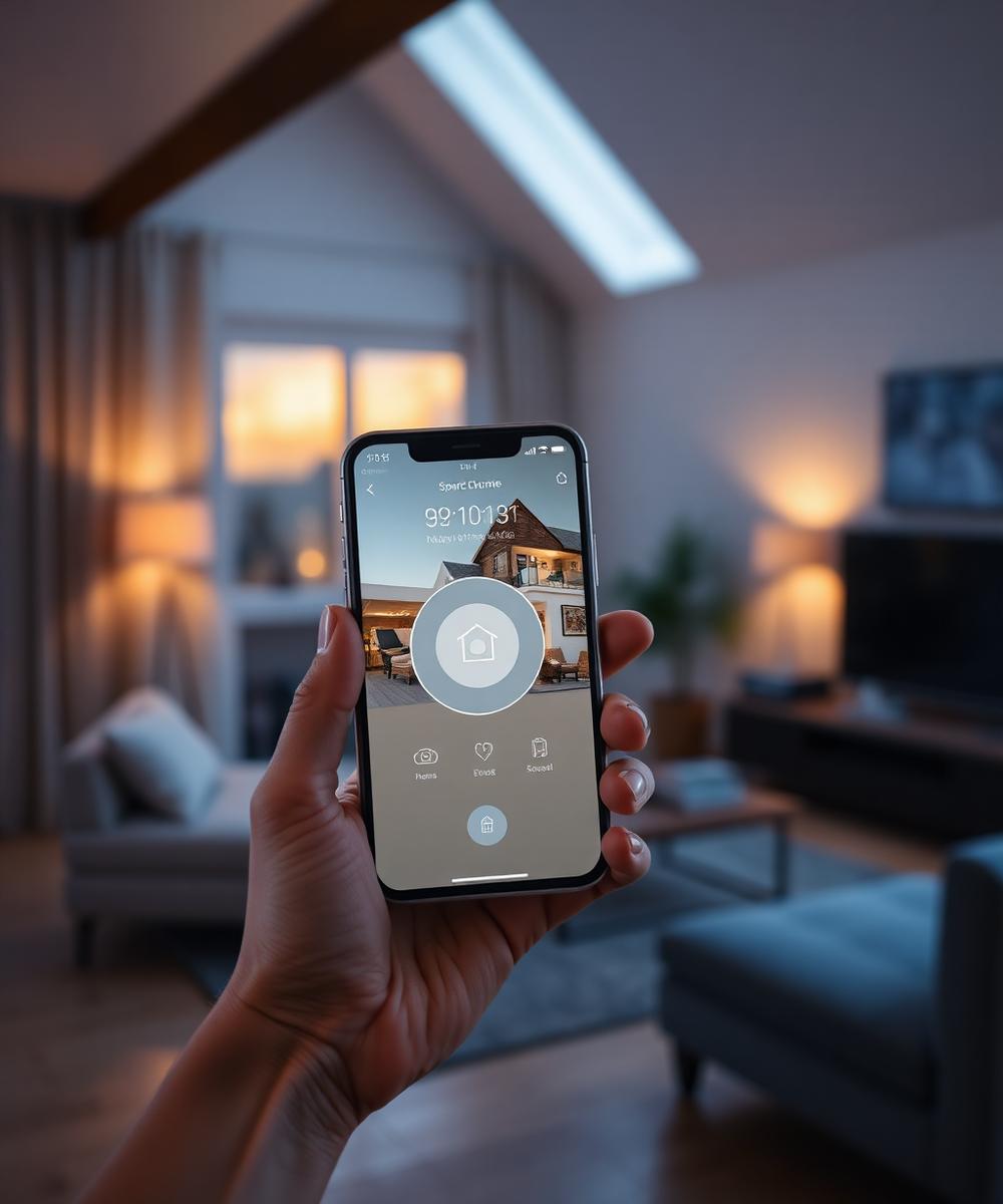 Controlling a smart home from a phone app